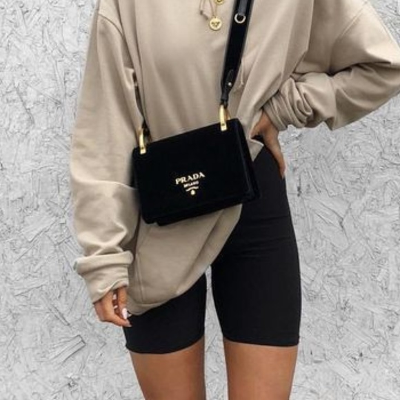 Pants - BLACK BIKER SHORTS